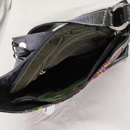 bolso de cuero hecho a mano artesanal de colombia cod7221 asch - Imagen 3