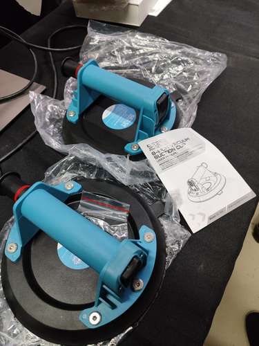 Kit de 2 Ventosas de Vacío de Alta Resistencia SEESII 8" 440 lbs cod7413 para vidrio baldosa asch - Imagen 2