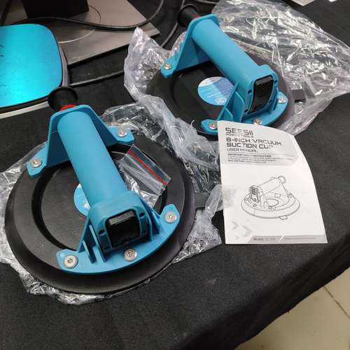 Kit de 2 Ventosas de Vacío de Alta Resistencia SEESII 8" 440 lbs cod7413 para vidrio baldosa asch - Imagen 5