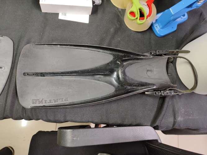 Aletas patas de rana de Buceo Snorkel TUSA Platina (Talla M) - Usadas cod7414 asch - Imagen 4