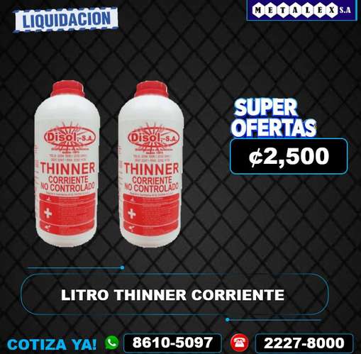 LITRO THINNER CORRIENTE 