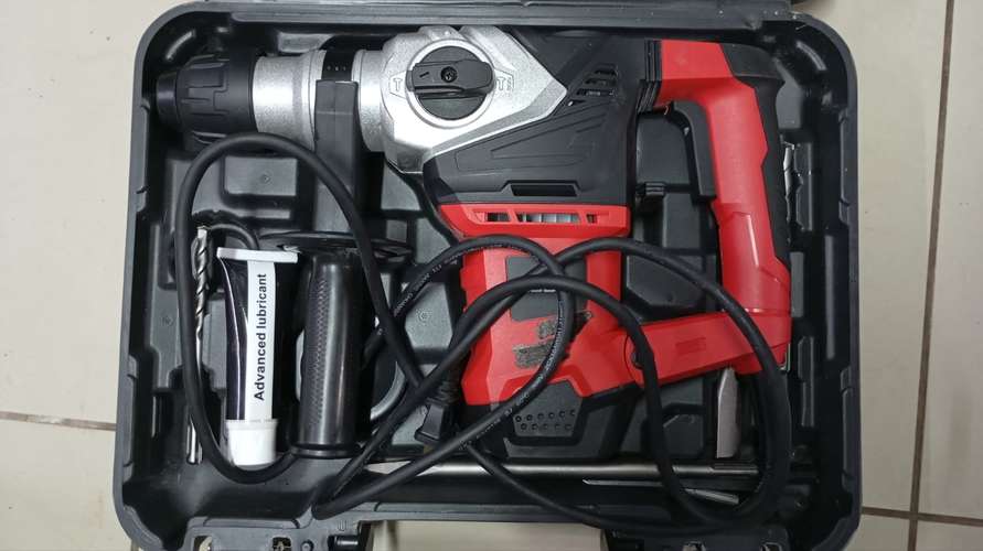set kit rotomartillo 1-1/4"  hormigón cinceles brocas nuevo herramienta eléctrica cod1232 asch  