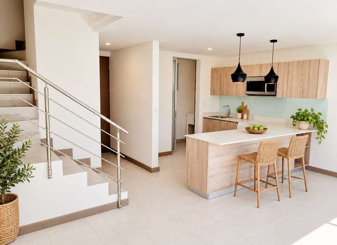 Moderna Casa Ejecutivo en Condominio Blue | 3 Habs + Jardín + Isla + Carga EV +  25 Amenidades Club Spa | Belén