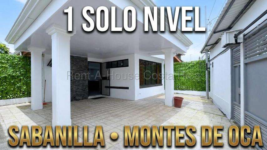 Alquiler de Casa de un Nivel Renovada en Sabanilla de Montes de Oca.