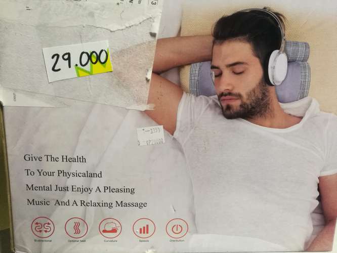 almohadilla almohada para masajes masajeador cuello  carro cod3353 asch