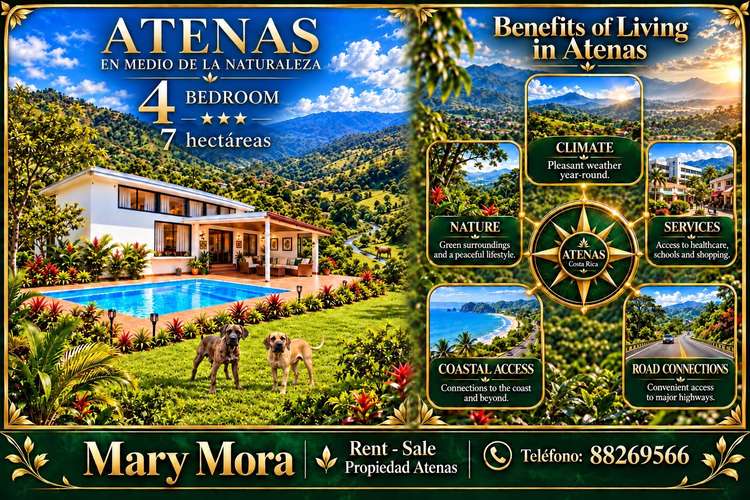 Casa Exclusiva en Atenas | 4 Habs + Piscina Privada + Zonas Verdes | Máxima Privacidad y Vistas