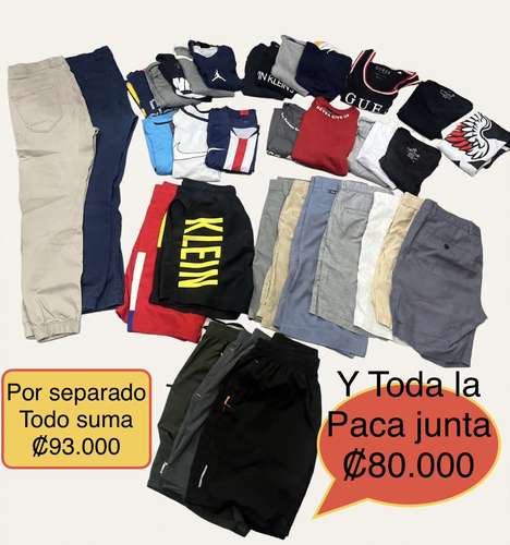 Lote / Paca de Ropa de Hombre de 30 piezas Marcas Originales 