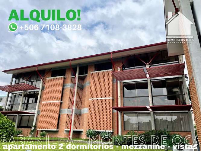 ALQUILO! 2 Dormitorios, Mezzanine, Vistas – Sabanilla Montes de Oca.