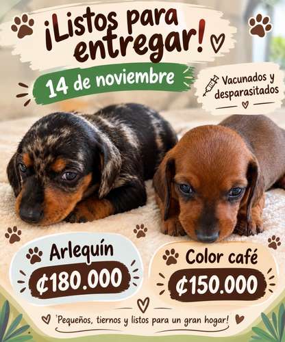 Preciosos Cachorros Salchicha (Dachshund)