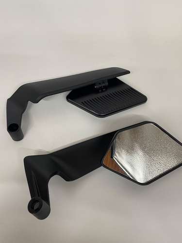 ESPEJO ALERÓN DIAMANTE NEGRO PARA MOTO - Imagen 5