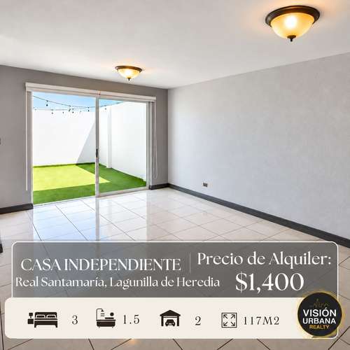 Casa de 3 Habitaciones en Lagunilla de Heredia
