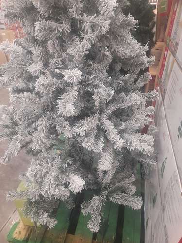  ARBOL NAVIDEÑO 198CM BLANCO NIEVE NUEVO.