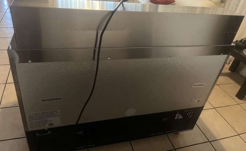 Mesa de Preparación Refrigerada U-STAR 120 cm – 2 Puertas – Acero Inoxidable