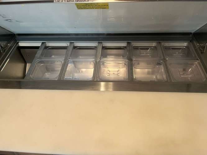Mesa de Preparación Refrigerada U-STAR 120 cm – 2 Puertas – Acero Inoxidable