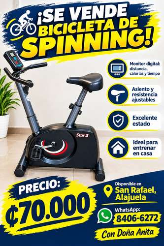 Se vende bicicleta de spinning 