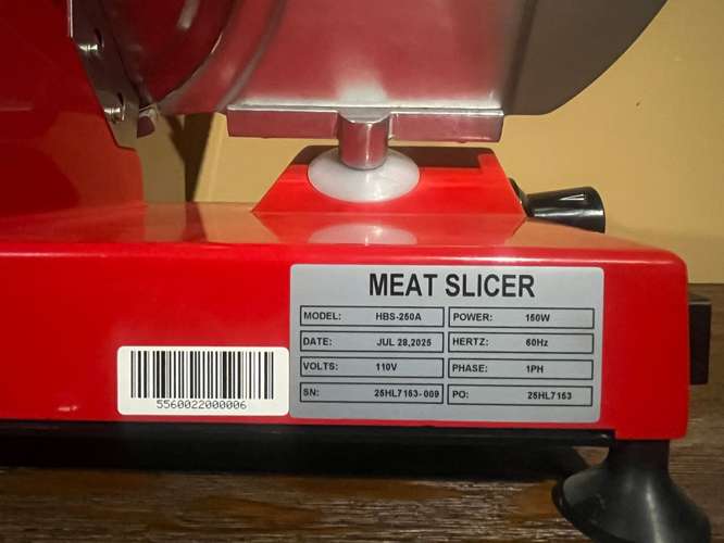 Rebanadora de Carne y Jamón Quantum PRO 25 cm 110V –Seminueva