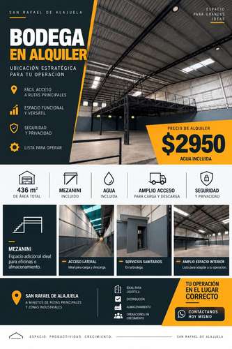 Bodega independiente industrial y comercial en San Rafael de Alajuela, estratégica ubicación cerca de Ruta 27 - Imagen 10