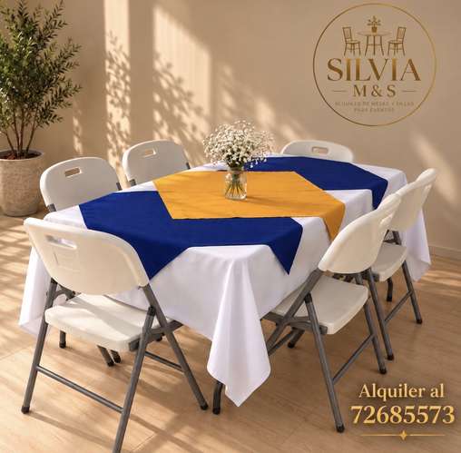 Alquiler mesas y sillas decorativas 
