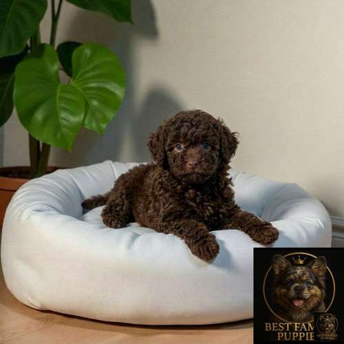 Cachorro FRENCH POODLE CHOCOLATE MINIATURA disponible