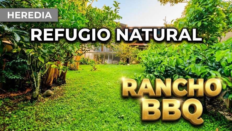 Casa en Venta, 4 habitaciones, con rancho BBQ y jardín en Santo Domingo – ¡Tu refugio natural en Heredia! 571 mts2 lote - Imagen 4