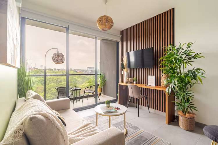 Apartamento amueblado en Nucleo Sabana: lujo y comodidad con balcón, piscina y gimnasio. - Imagen 2