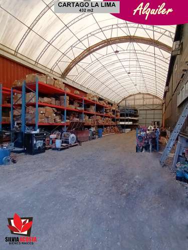 ALQUILER BODEGA DE 432 M2 EN LA LIMA DE CARTAGO CALLE SECUNDARIA
