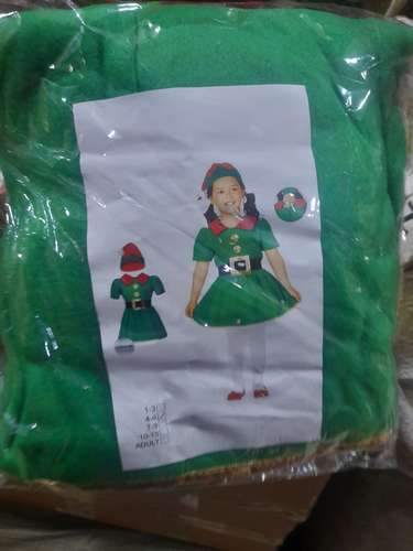  TRAJE DE DUENDE NAVIDEÑO NIÑOS. - Imagen 6