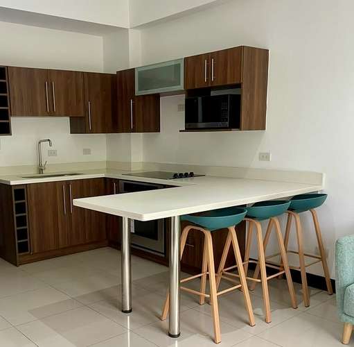 Apartamento Amueblado de 1 Habitación en Pozos de Santa Ana con Balcón y Piscina