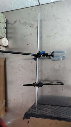 soporte de tubos base alta laboratorio usada cod3619 asch