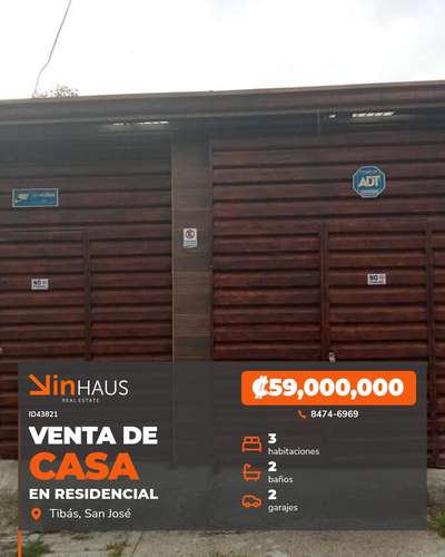 Se Vende Casa en Tibas la Florida /RA - Imagen 1