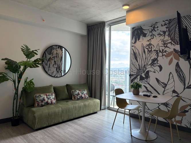 Alquiler de Apartamento AMUEBLADO en Secret Sabana-Estilo Studio, Mata Redonda, San José.  