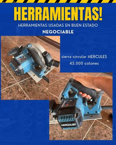sierra circular HERCULES con cable / NEGOCIABLE