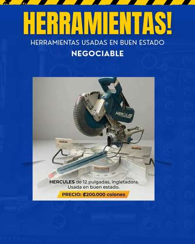 HERCULES de 12 pulgadas, ingletadora / NEGOCIABLE