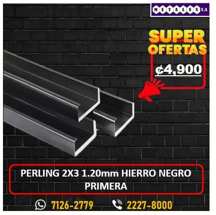PELING 2X3 1.20MM HIERRO NEGRO PRIMERA 