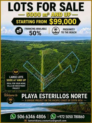  LAND FOR SALE | ESTERILLOS OESTE, COSTA RICA