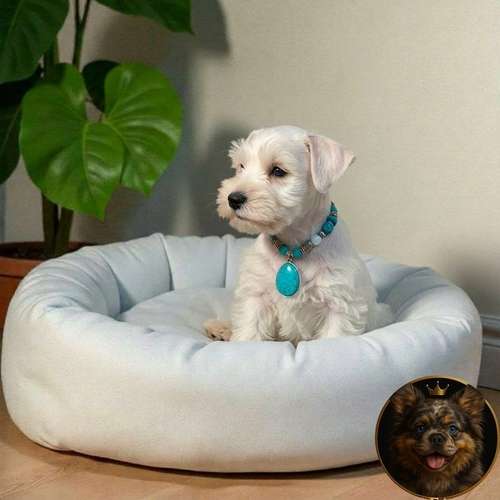 Cachorro Schnauzer Blanco y Black Silver / Miniature Schnauzer White and Black Silver disponible - Imagen 3