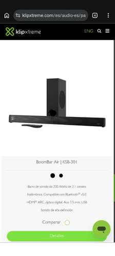 vendo barra de sonido