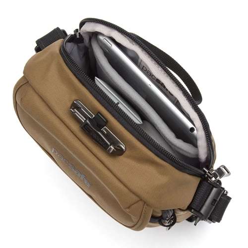 Bolso Crossbody Antirrobo Pacsafe Metrosafe X Compact - Tan