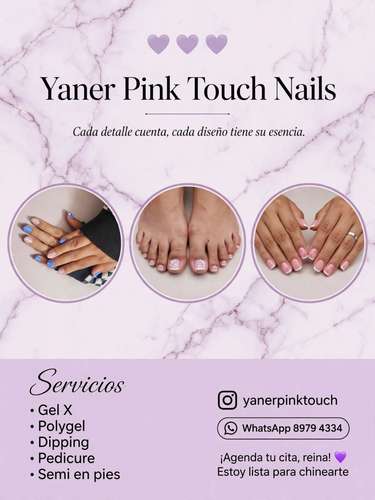 Manicure y pedicure. 