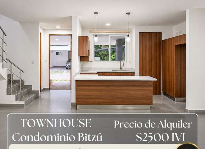Casa de 3 Habitaciones en Condominio Bitzu, Escazú, IVA INCLUIDO