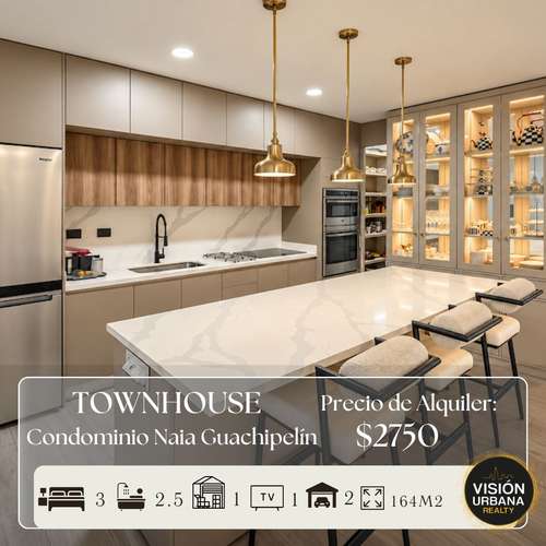 Casa de 3 Habitaciones con Línea blanca en NAIA Guachipelín
