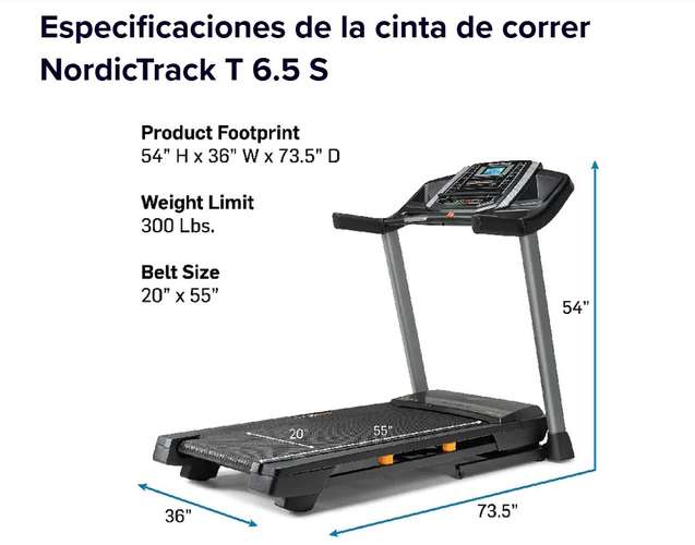 Caminadora Treadmill NordicTrack T 6.5s - Imagen 6