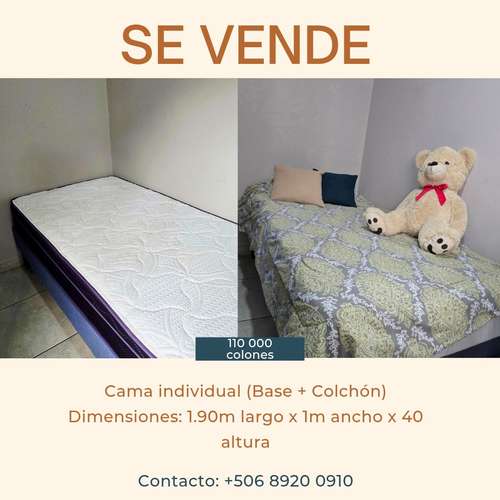 Venta de Cama Individual