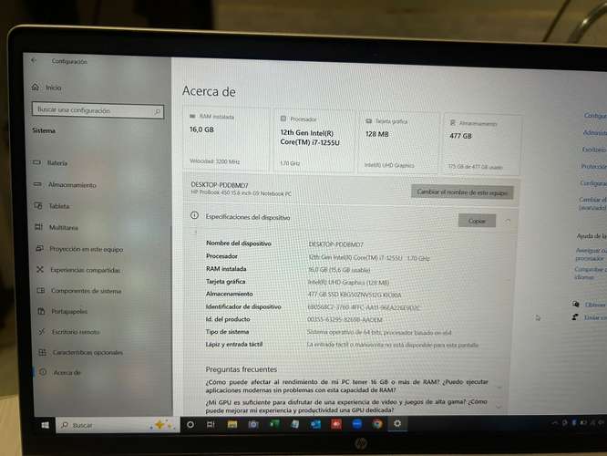 LAPTOP BARATA HP 450 