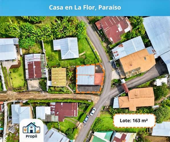 Se vende casa en La Flor, Santiago de Paraíso, Cartago - 3 Habs, Parqueo para 2 carros y Patio amplio
