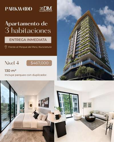 Apartamento disponible en PARKWOOD. Última oportunidad 