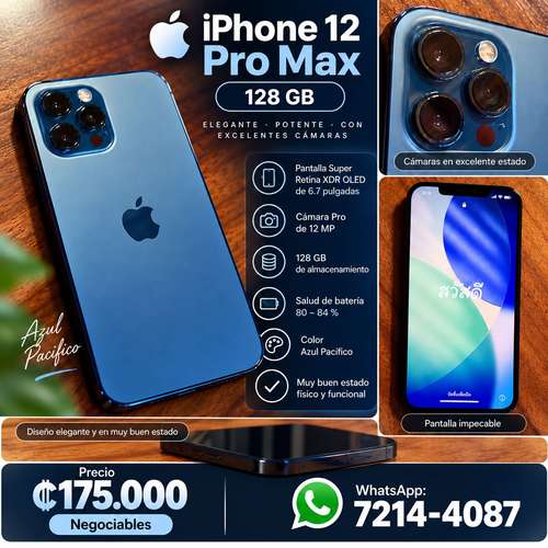 IPHONE 12 128GB AZUL PACIFICO