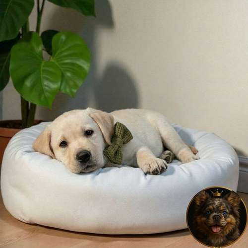 Cachorro LABRADOR RETRIEVIER AMARILLO Y NEGRO LINEA AMERICANA disponible