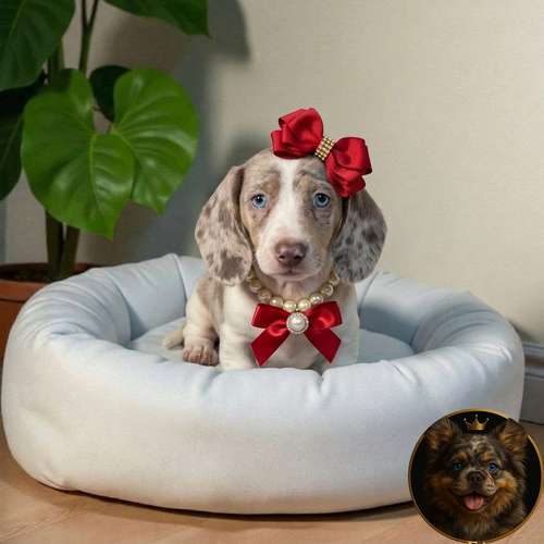 Cachorro SALCHICHA MINIATURA PIEBALD disponible - Imagen 2