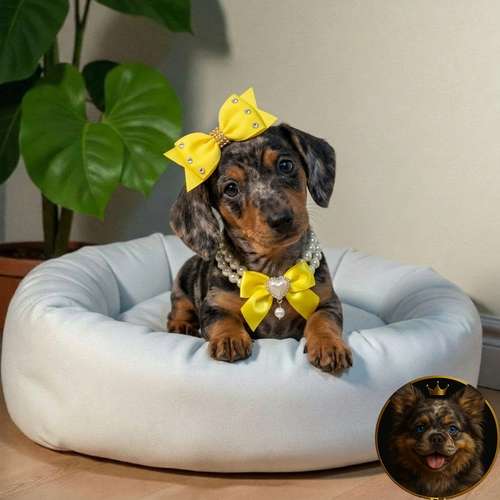 Cachorro Salchicha Miniatura Arlequín Plata / Miniature Dachshund Dapple Silver disponible - Imagen 8